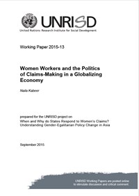 Women Workers and the Politics of Claims-Making in a Globalizing Economy